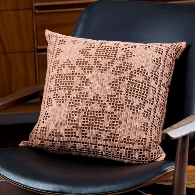 Transform Your Space with the Quilt Block Filet Pillow