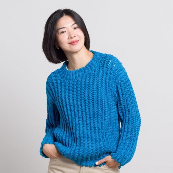 Unleashing Creativity with the Vertical Ridges Crochet Sweater