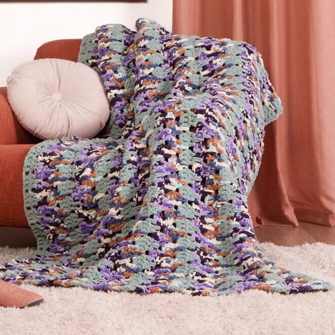 Embrace the Serenity of the Birdsong Crochet Larksfoot Blanket