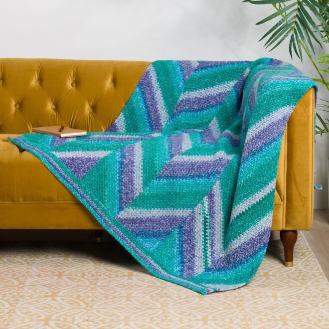 Unleash Your Creativity with the Change of Stripes Crochet Panel Blanket