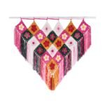 Empower Your Walls with the Flower Power Motif Crochet Masterpiece