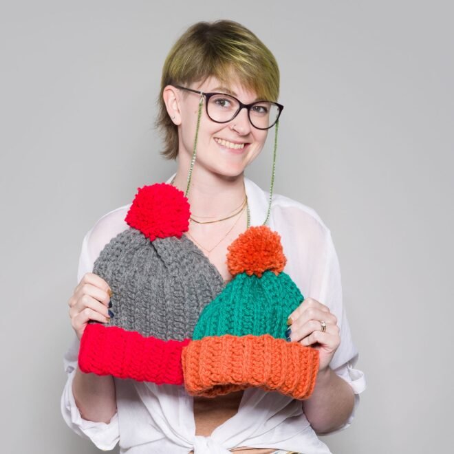 Transform Your Winter with Color Block Family Crochet Hats