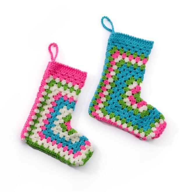 Unleash the Magic of the Crochet Hexi Christmas Stocking
