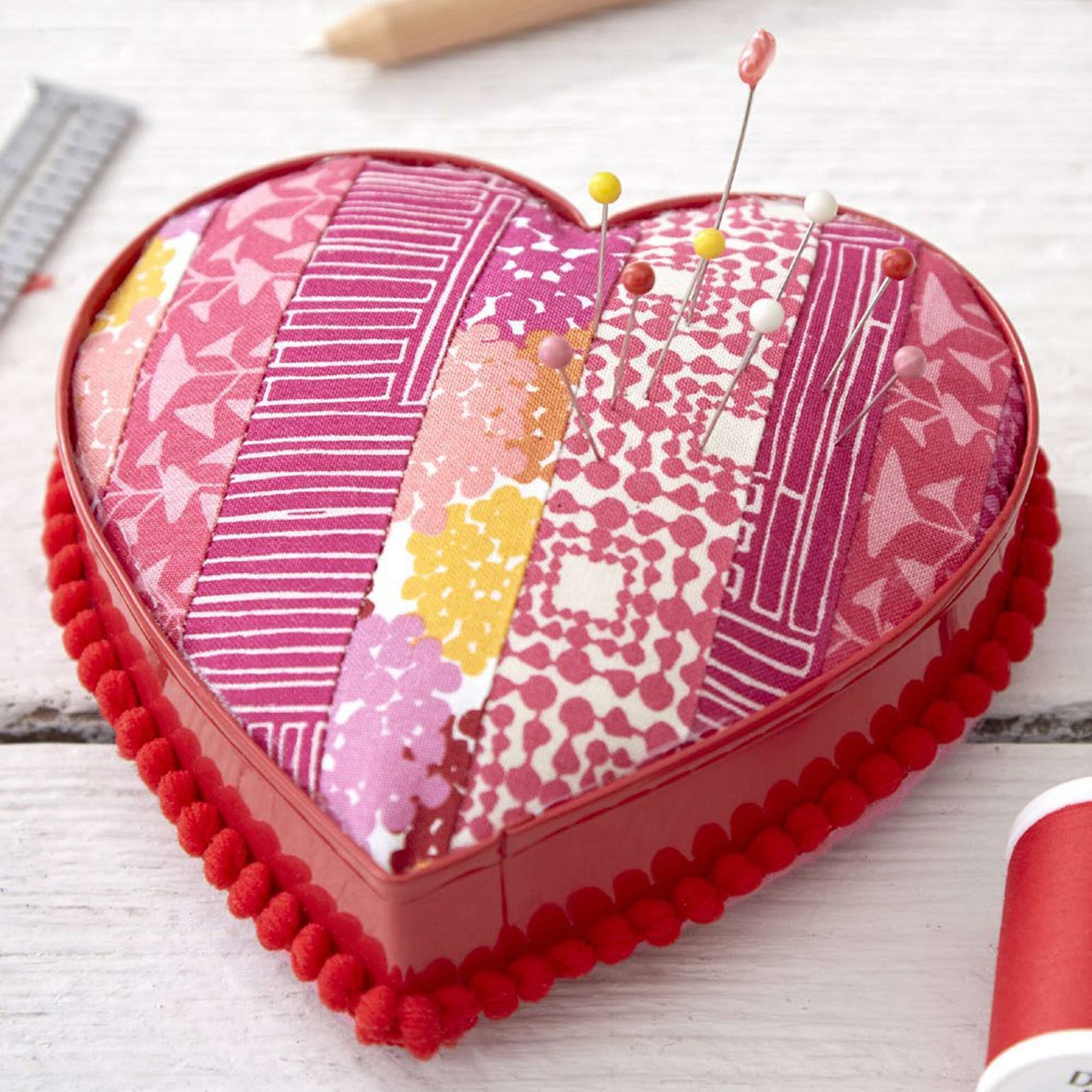 Crafting a Heartfelt Creation: Pinned to My Heart Pincushion