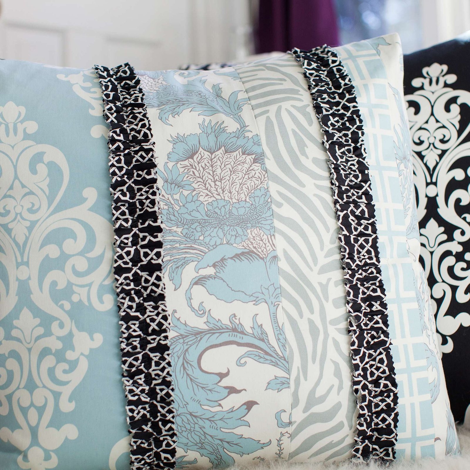 Transform Your Space: Ruffle Trim Floor Pillow Brilliance