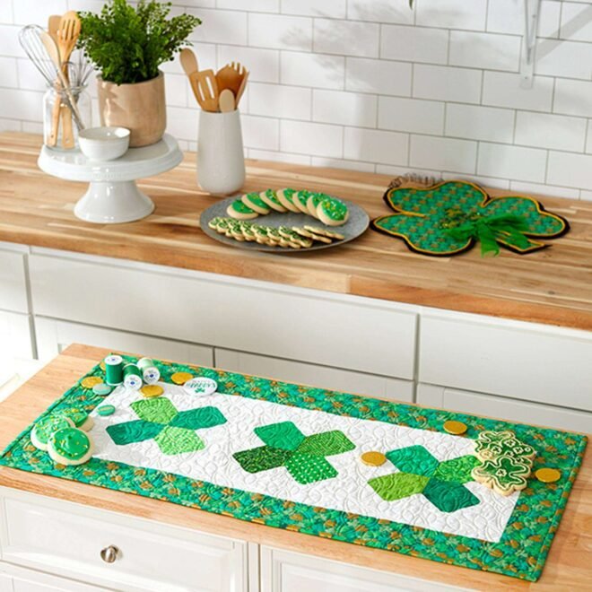 Embrace the Shamrock Spirit with Luck-o-the Irish Table Runner